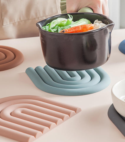 Octonyluck bases aislantes silicona, uso multipropósito como posavasos y salvamanteles