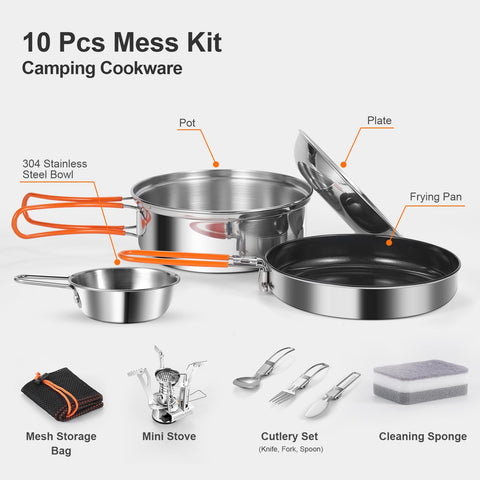 Plato Odoland para camping, diseño compacto para comidas al aire libre
