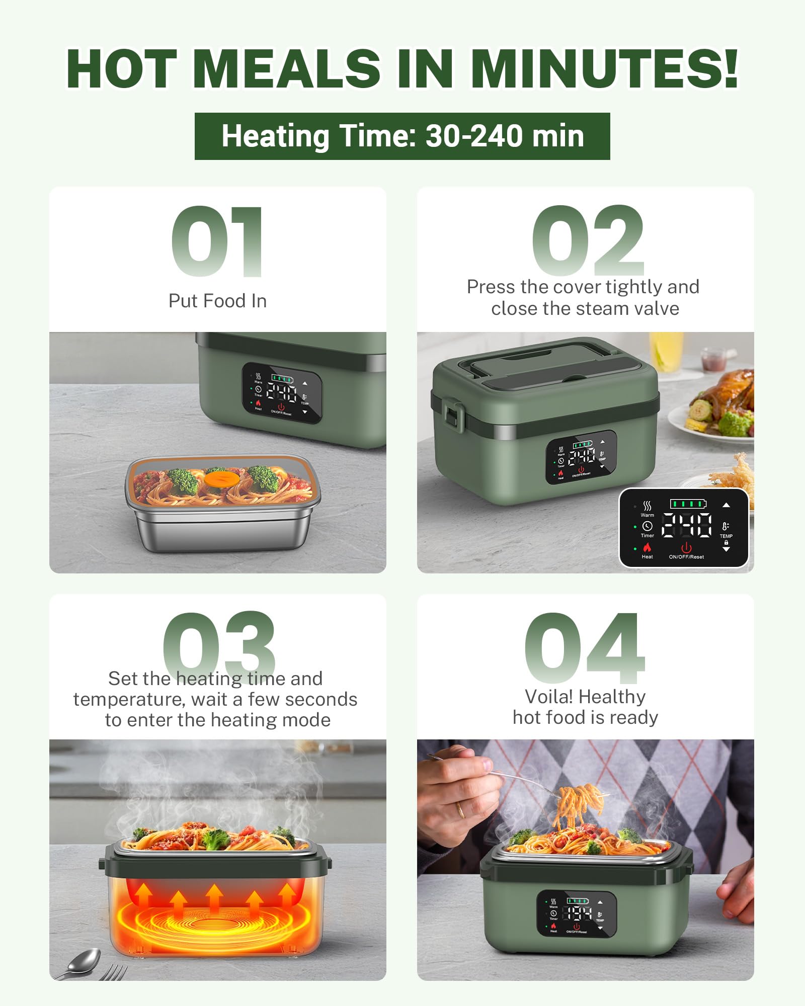 ODSD bolsa aislante mantiene la comida caliente durante horas