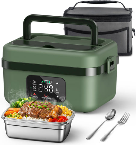 ODSD caja de almuerzo eléctrica sin cables lista para oficina con comida caliente