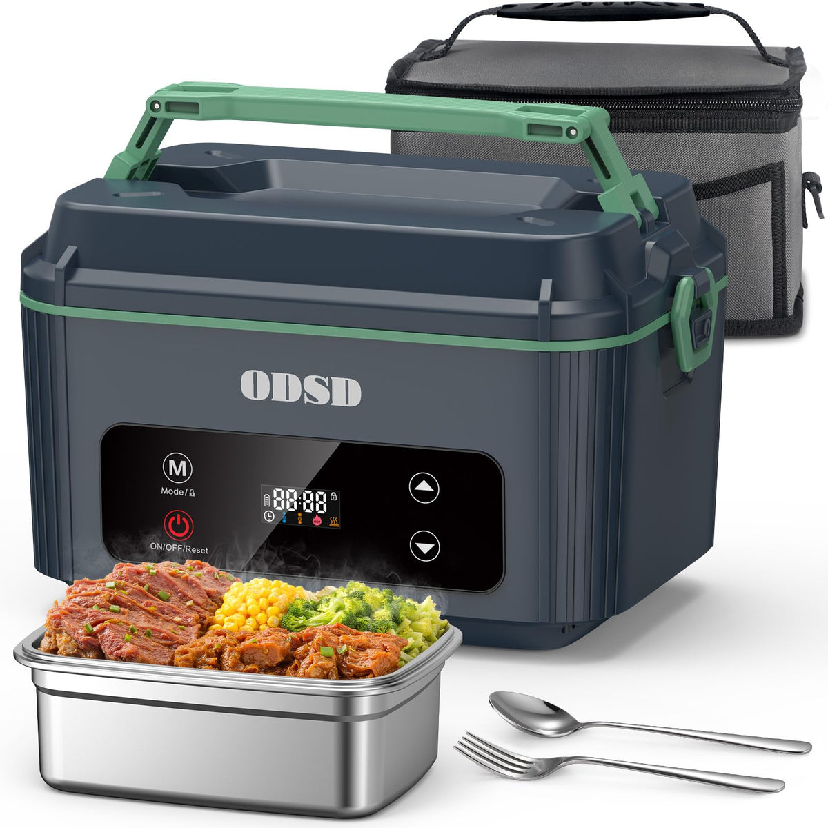 ODSD caja de almuerzo inalámbrica para uso exterior sin cables