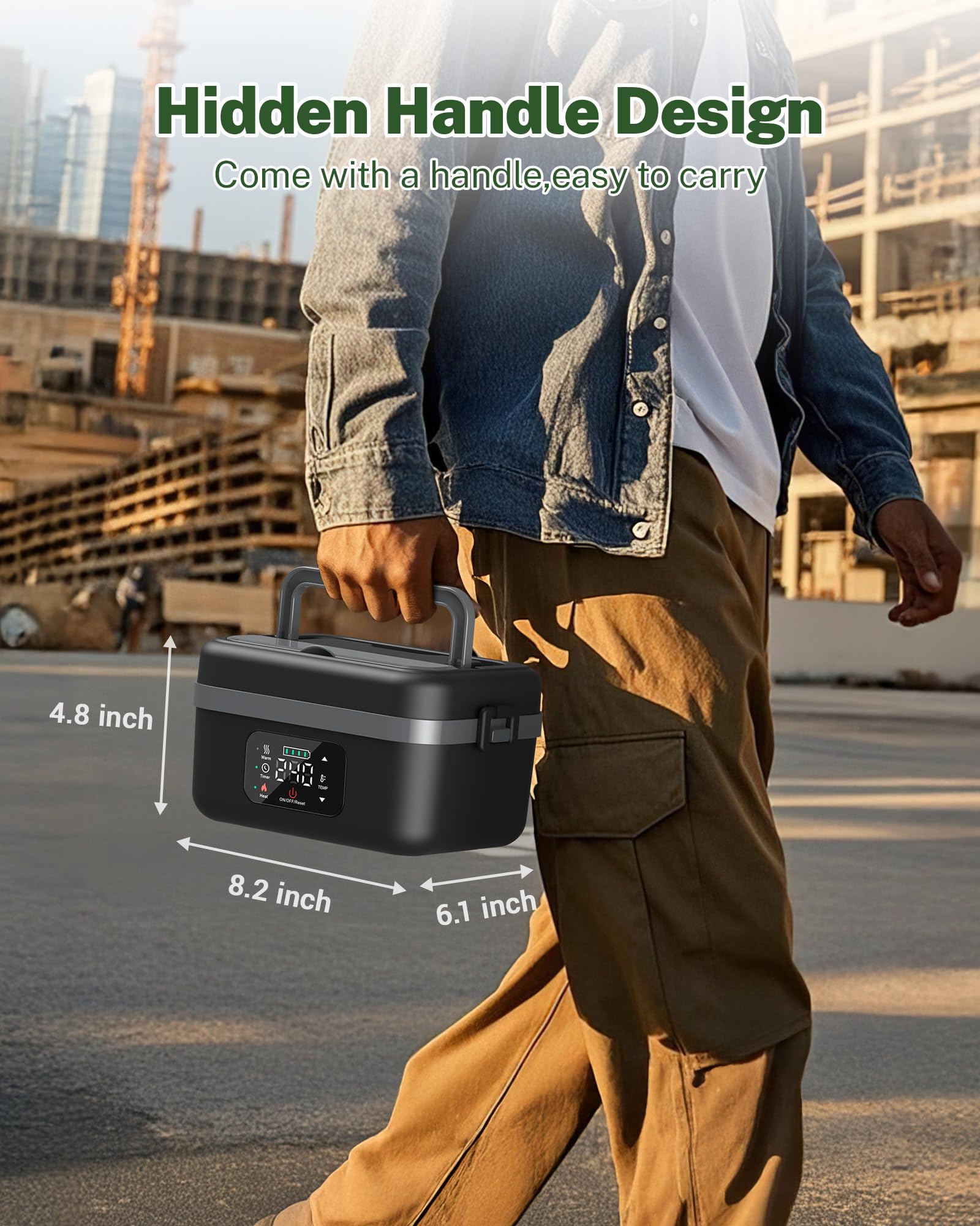 ODSD fiambrera eléctrica con batería de 16000mAh para movilidad total.