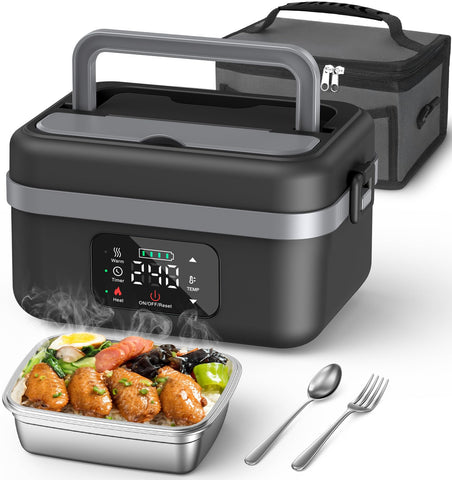ODSD fiambrera eléctrica para oficina mantiene la comida caliente sin enchufe.