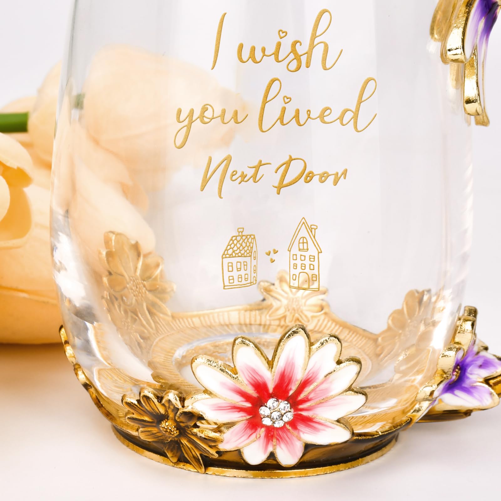 OEAGO regalo de amistad en taza de té para compartir