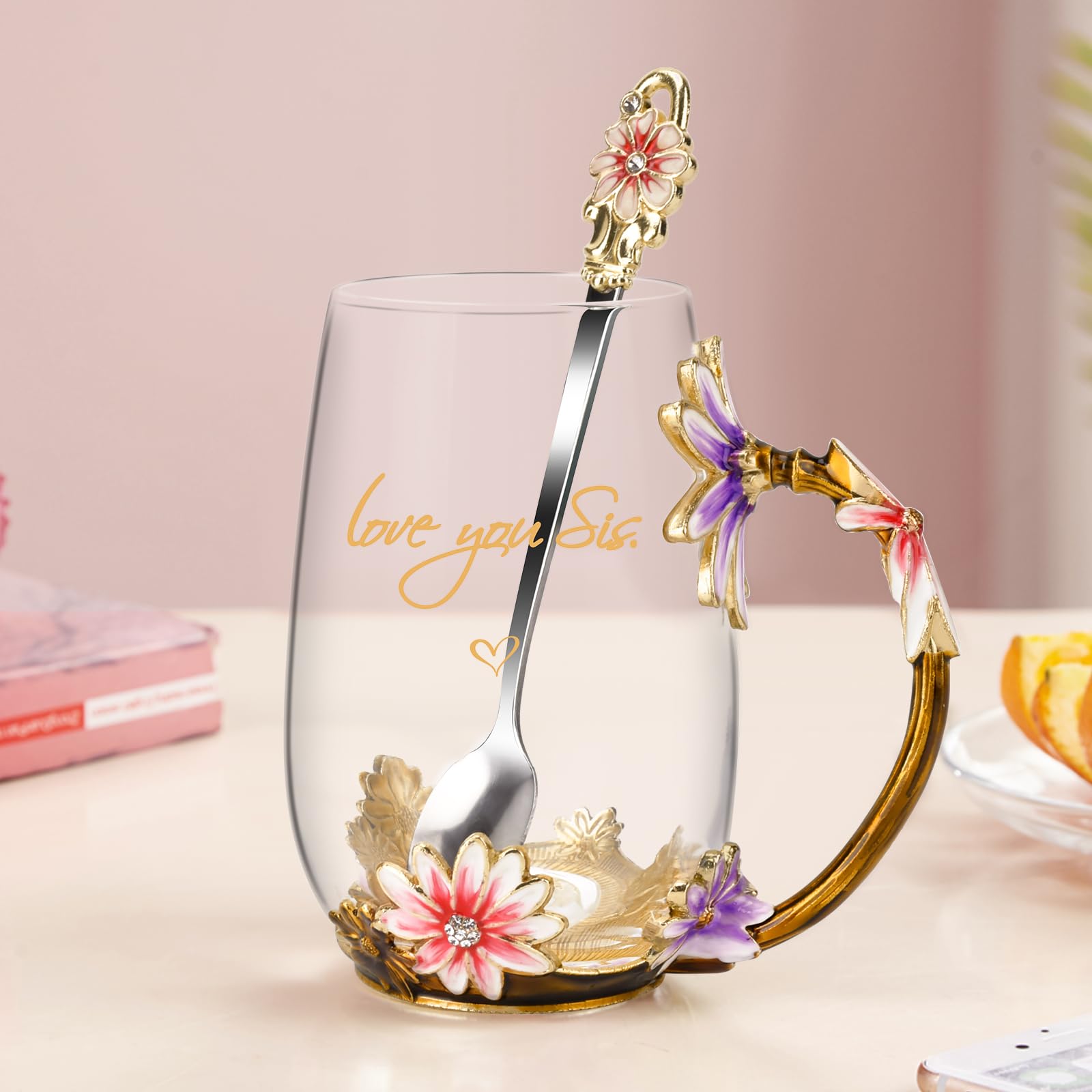 OEAGO taza para té caliente o frío, uso versátil en casa.