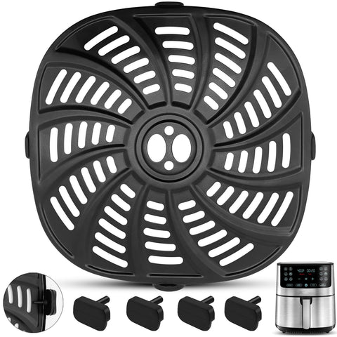 Oecue bandeja grill para freidora de aire, tamaño 8,97'' x 8,97'', cocina más uniforme.