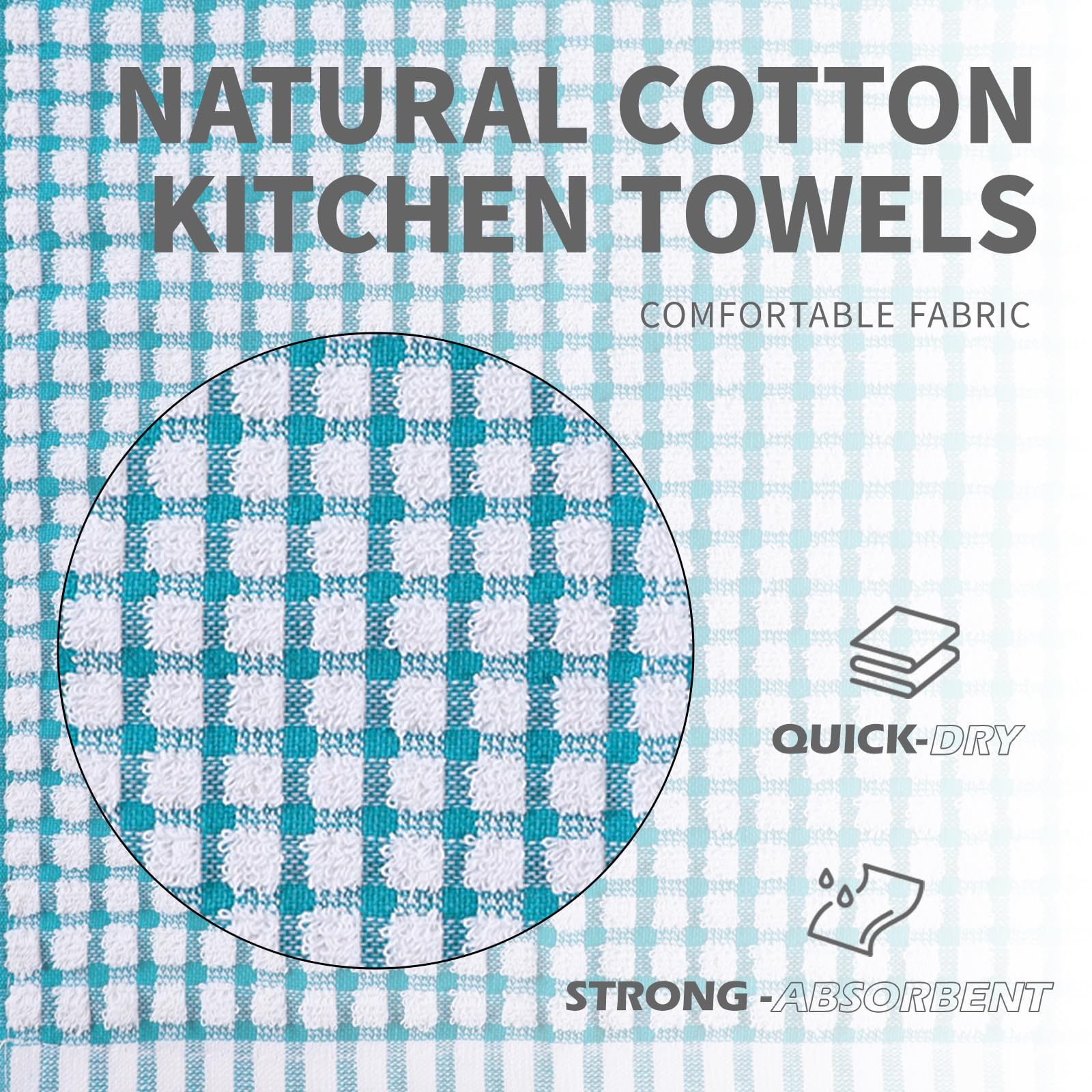 Oeleky toallas de cocina 15x26 estilo multicolor, resistentes para uso diario