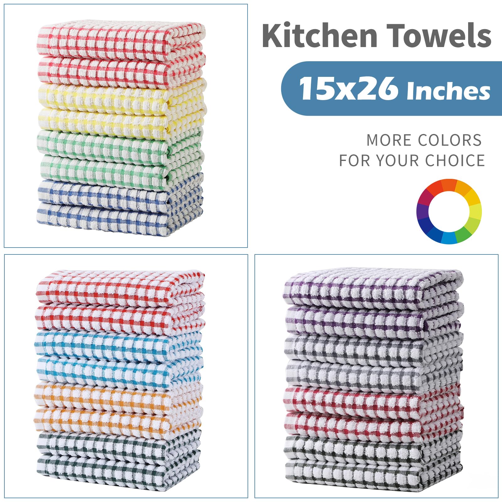 Oeleky toallas de cocina 15x26, ideales para secar utensilios sin pelusa