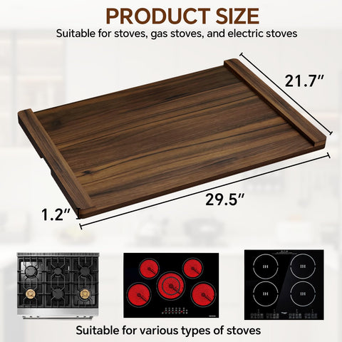 Oenalw bandeja decorativa rústica en madera, ideal para servir.