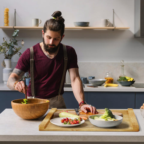 Oenalw Noodle Board protege la encimera y ofrece espacio extra