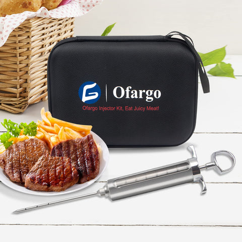 Ofargo inyector para pavo y brisket, ideal para asados