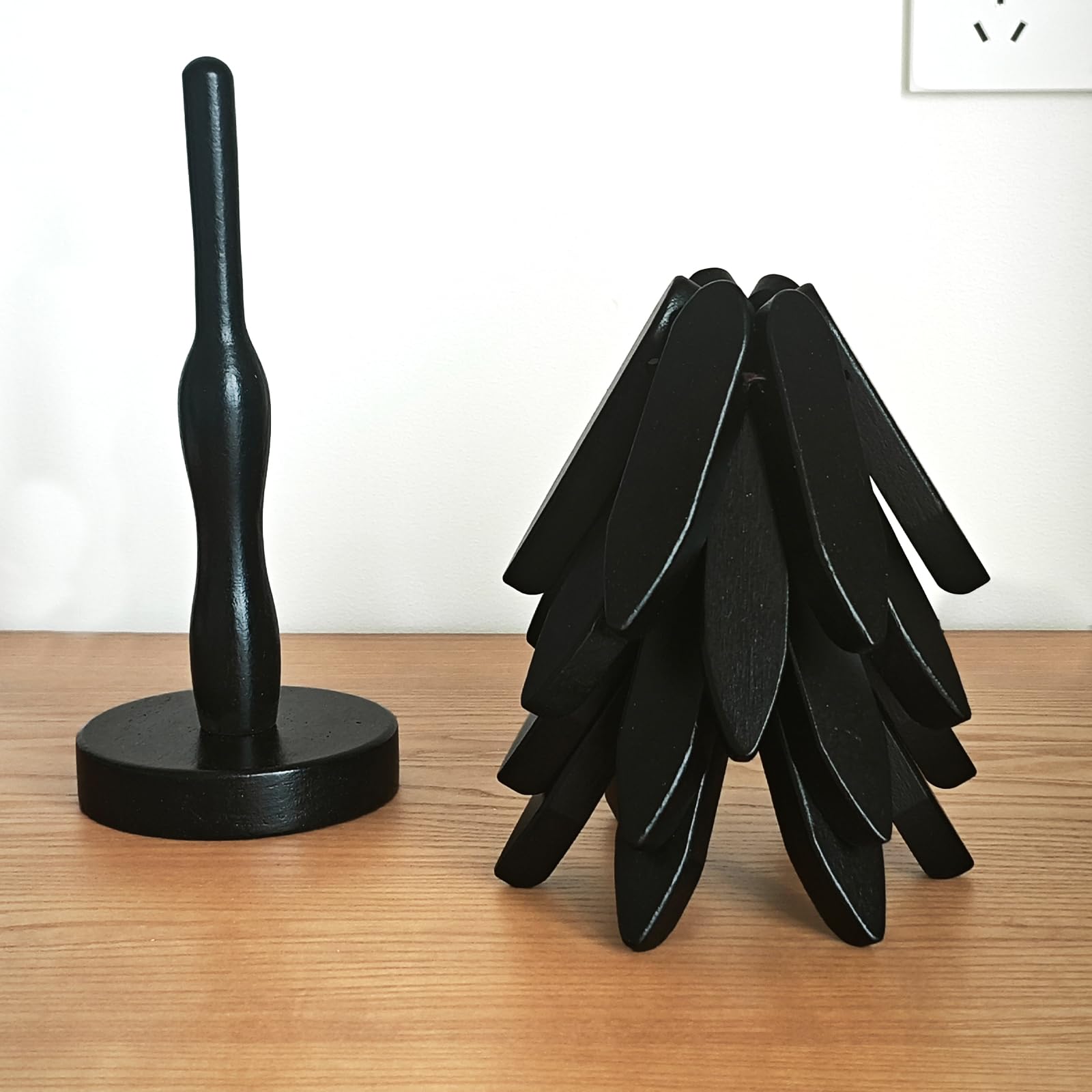 OFCTE salvamanteles árbol, estética en nogal y acabado natural para cualquier mesa.
