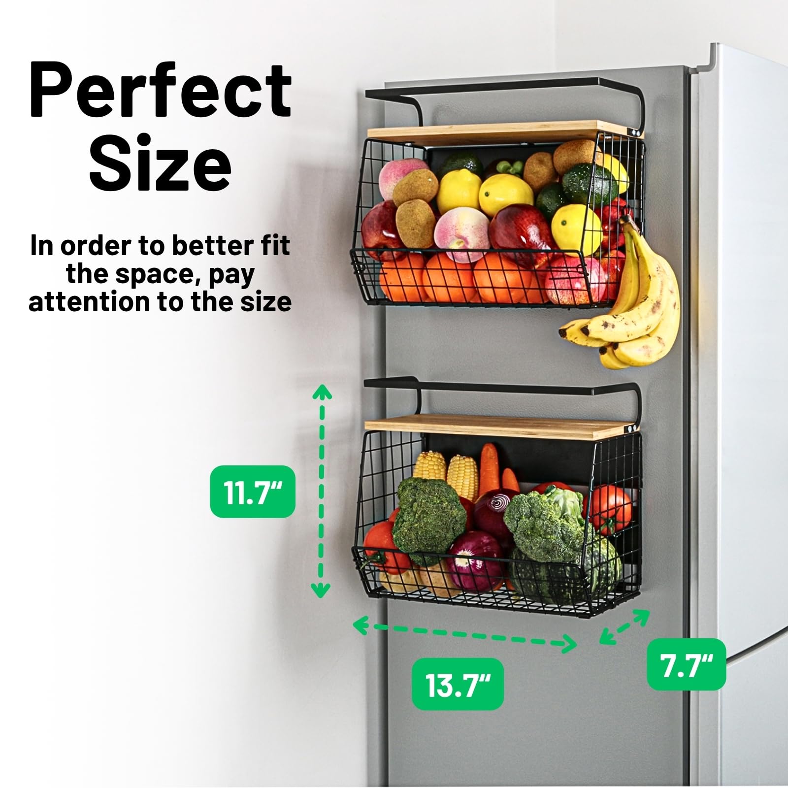 Ofiray-home almacenamiento patatas cebollas con tapa de madera para mayor frescura