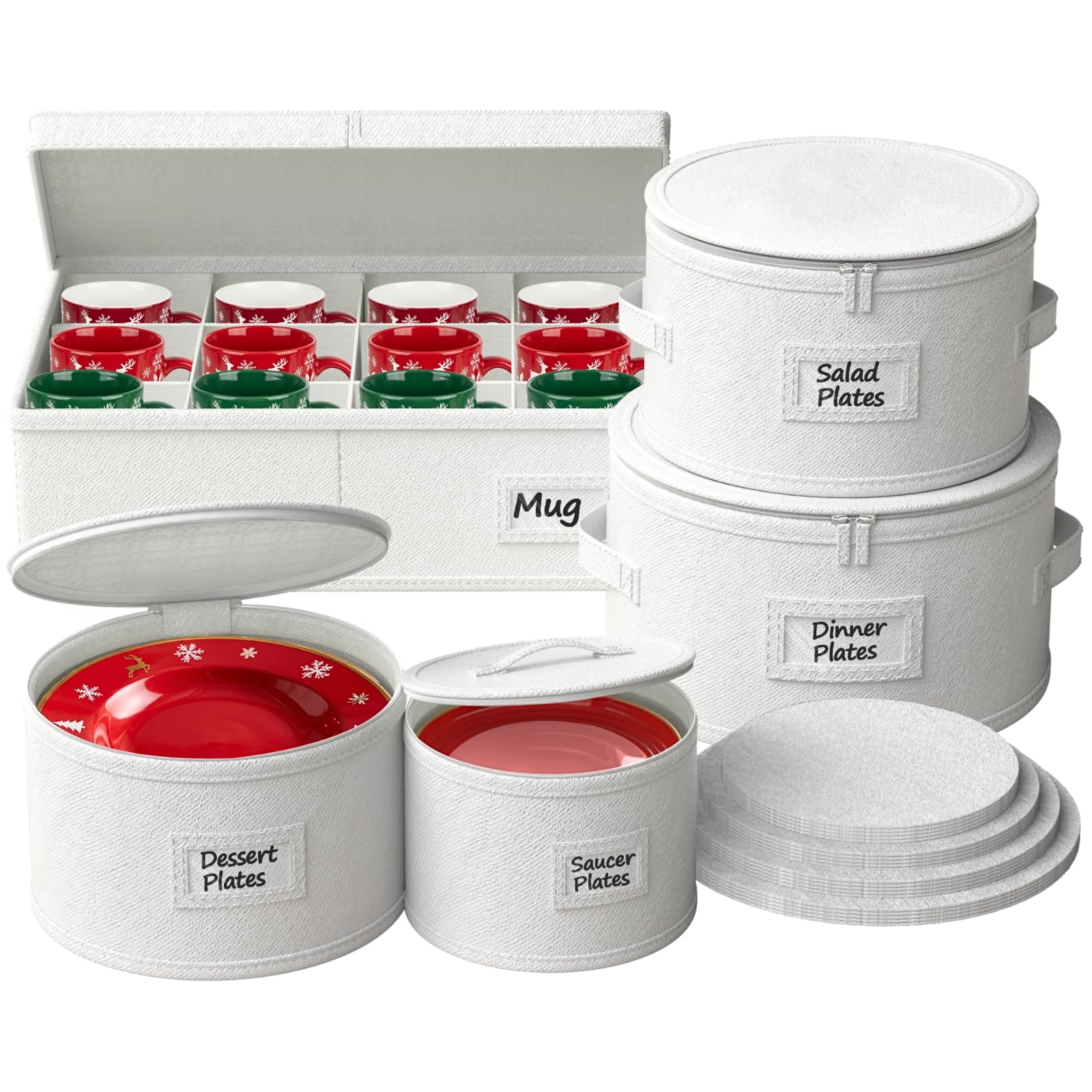 Ofiray-home contenedores de porcelana con funda dura para protección durante transporte