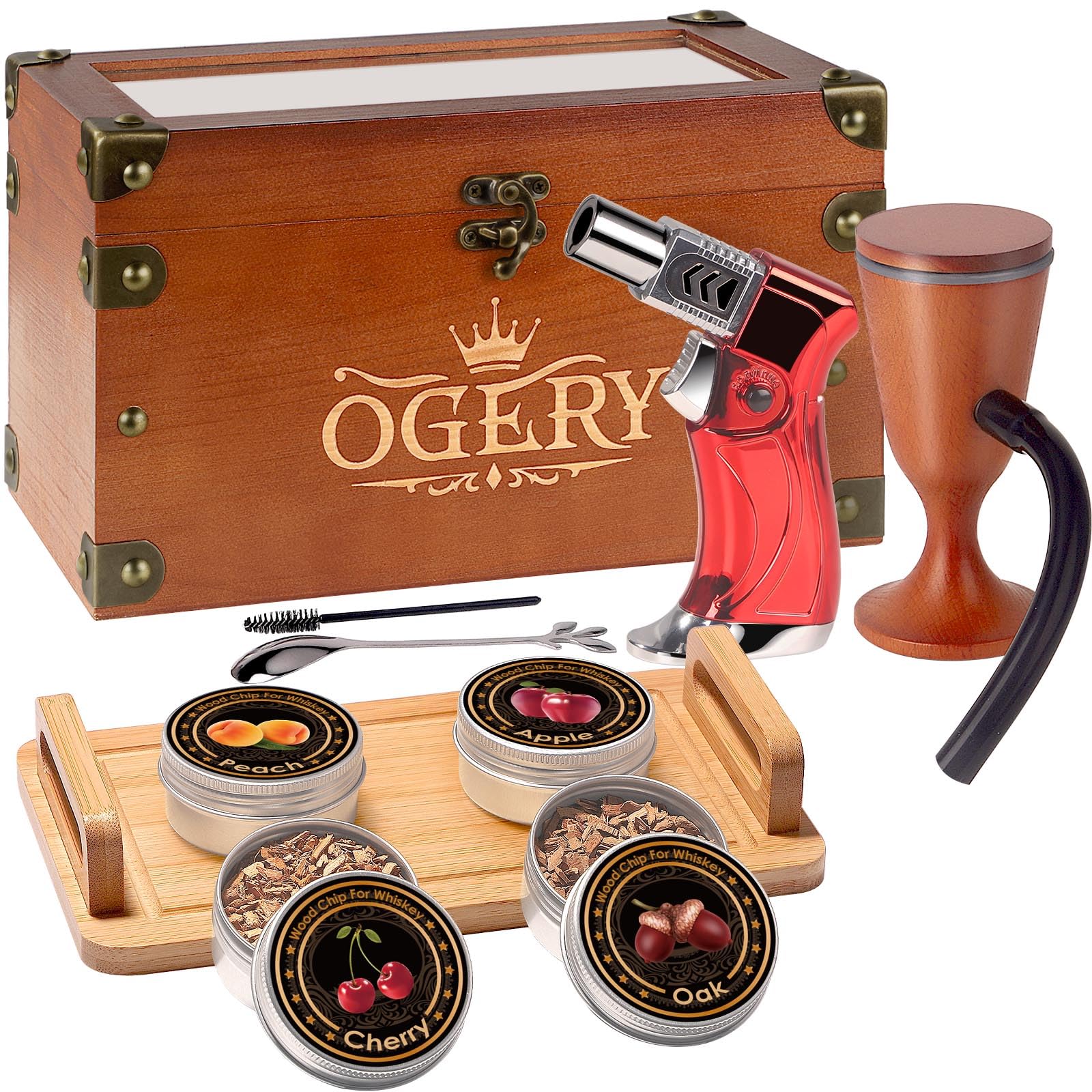 OGERY Cocktail Smoker Kit en caja elegante para regalo.