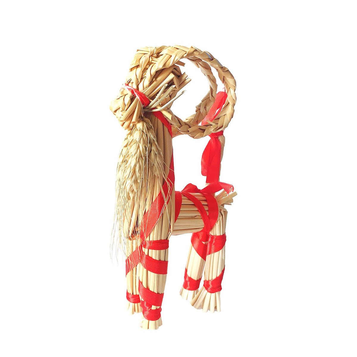 OGWSRK cabra de paja navideña decorativa, ideal para decorar la mesa festiva