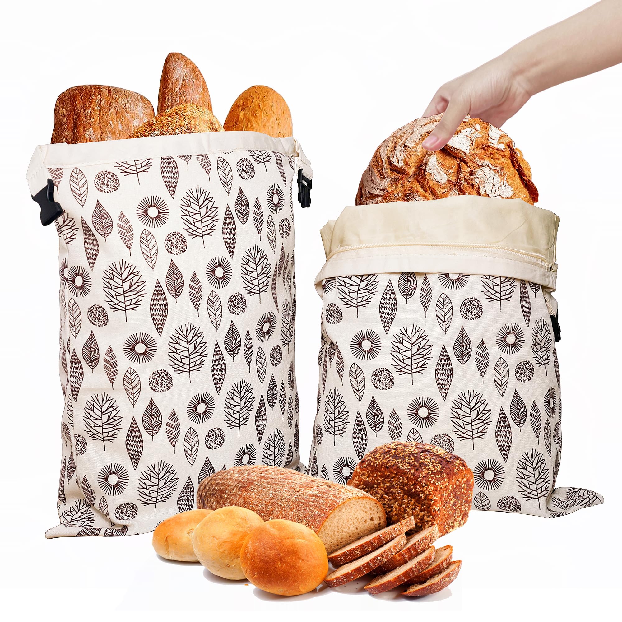 Bolsas OHIYO con cierre de hebilla para conservar pan fresco.