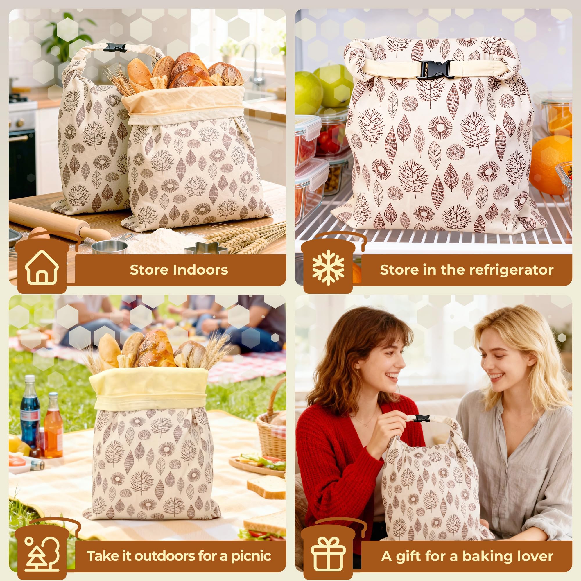 Bolsas OHIYO con diseños atractivos, combinan estilo y funcionalidad en la cocina.