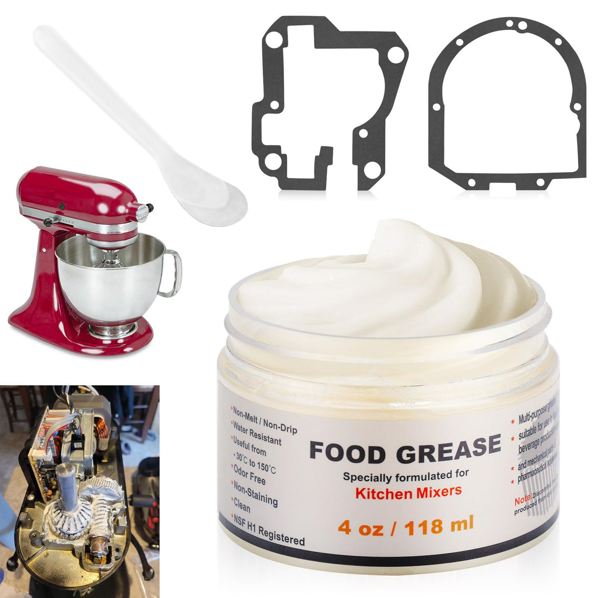 Ohoho envase frontal de grasa alimentaria 4 oz mostrando etiqueta y cantidad