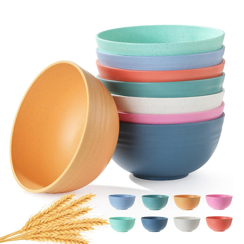 Ohola tazones cereal durables de trigo para uso diario sin romperse.