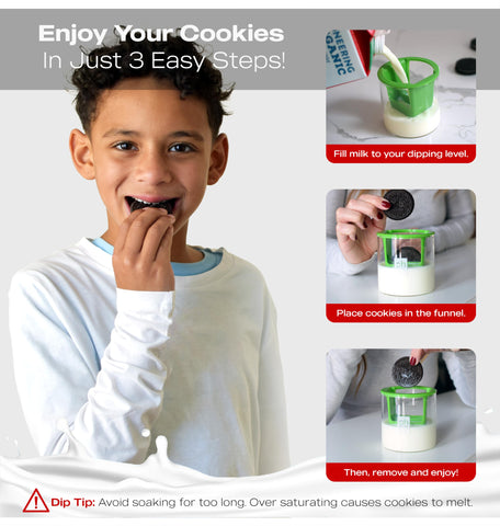OHSO Little Cookie Dipper, diseño para manos libres durante el dunk