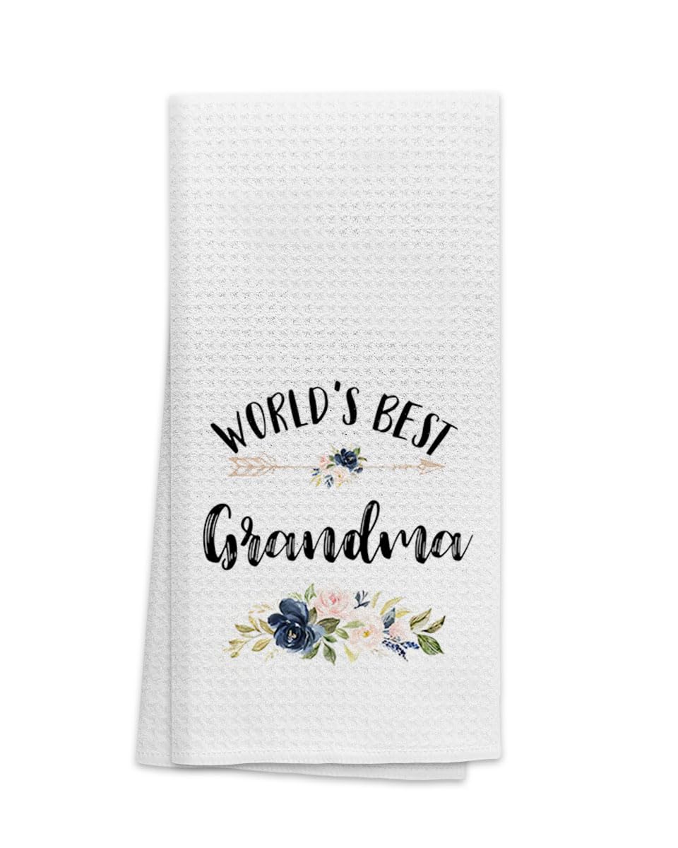 Toallas OHSUL abuela-florales 16x24, perfecto para uso diario en la cocina.