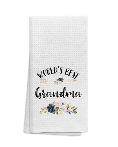 Toallas OHSUL abuela-florales 16x24, perfecto para uso diario en la cocina.