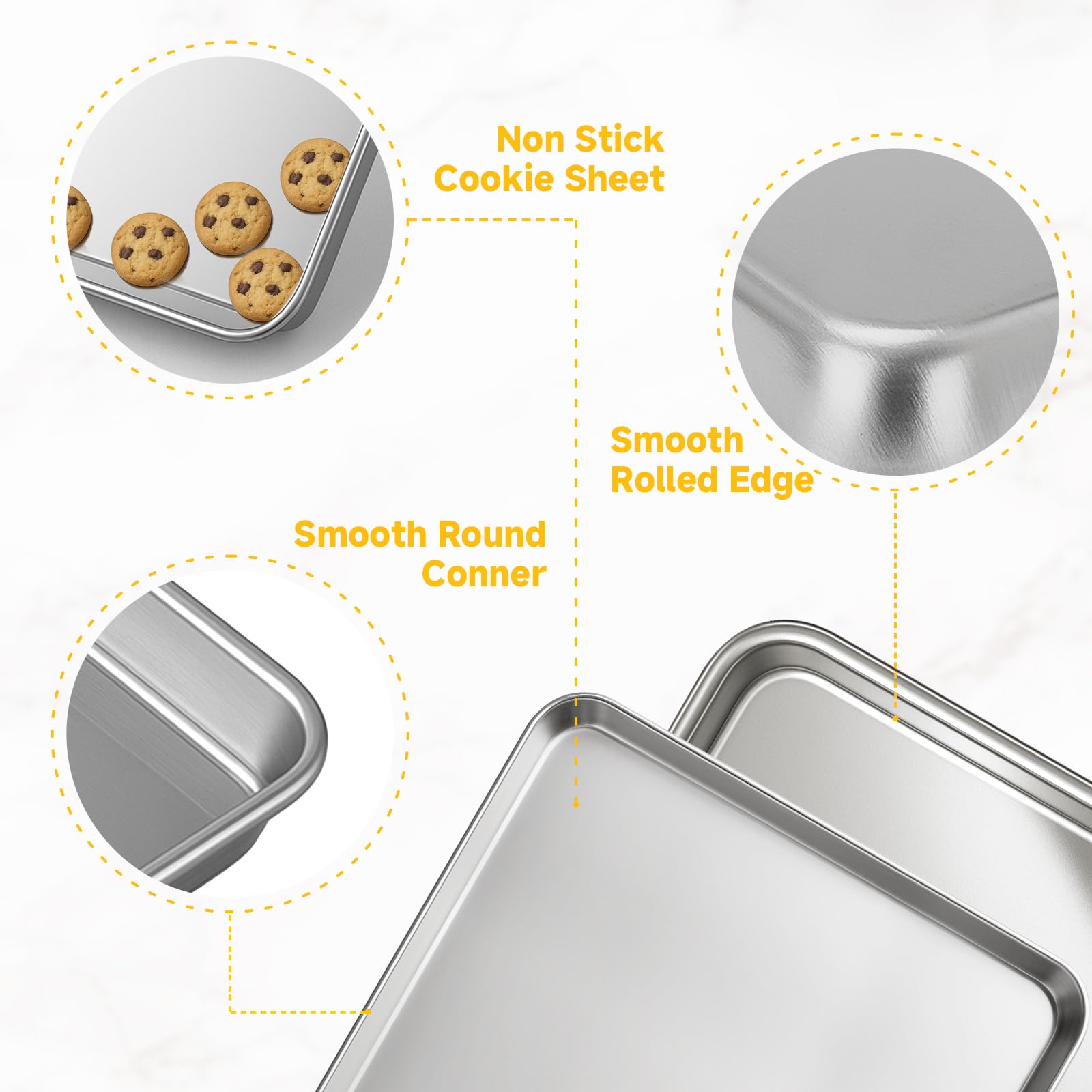 Acero inoxidable Ohtomber con acabado espejo para cocina duradera.