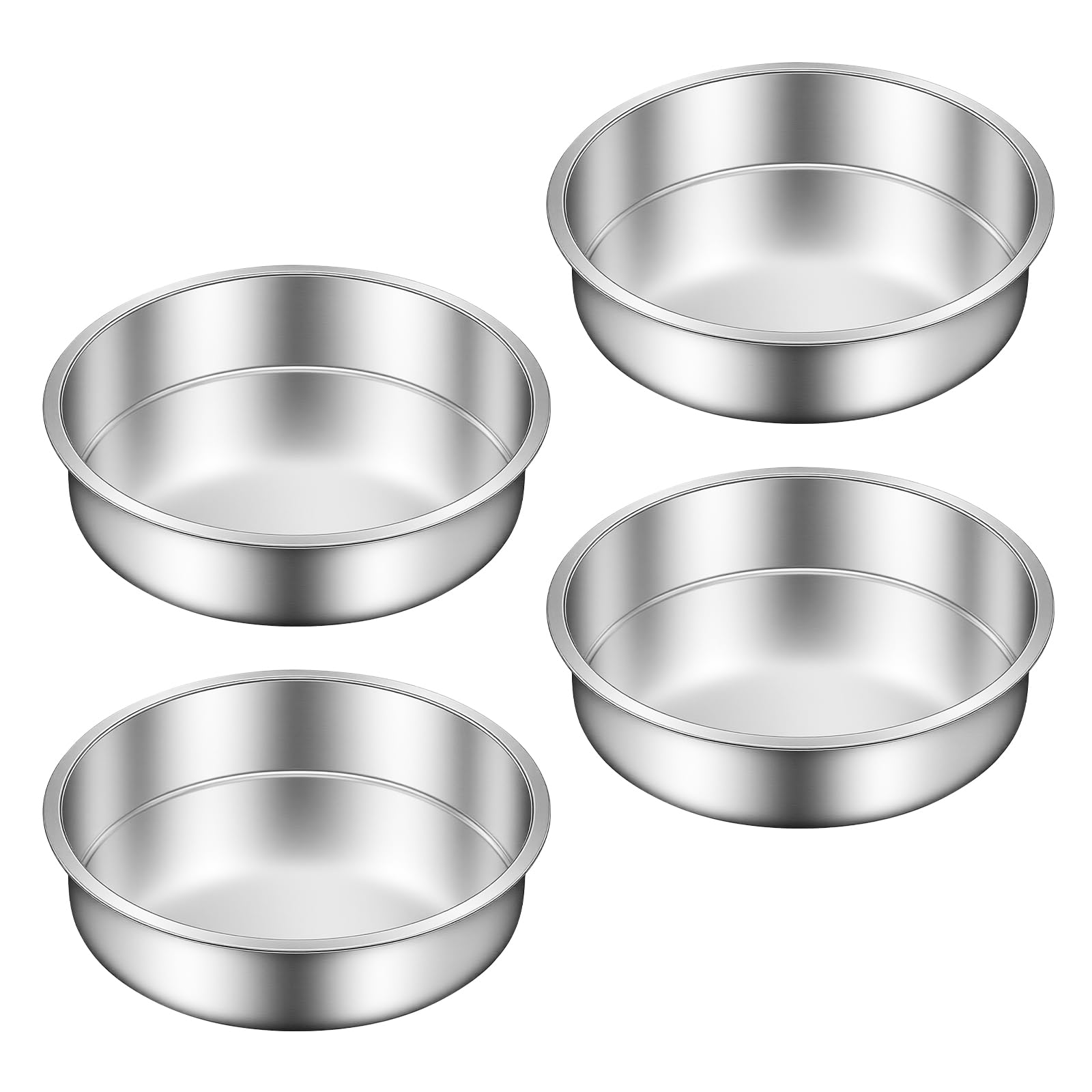 Ohtomber molde para pastel de 8 pulgadas, juego de 4, ideal para pasteles en capas.