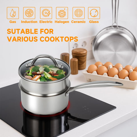 Ohtomber olla adecuada para inducción y otras cocinas.