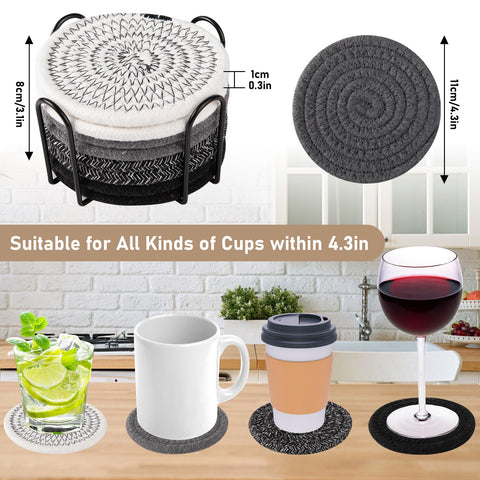 Posavasos absorbentes OIAHOMY de doble cara para bebidas