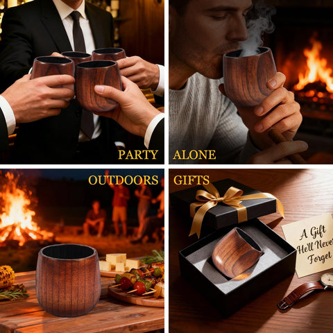 Escena de uso con whisky OIEKDJYD para degustación.