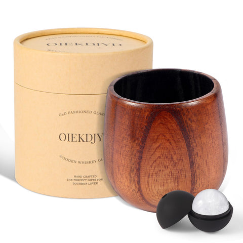 Vaso OIEKDJYD de roble carbonizado; realza notas del whisky.