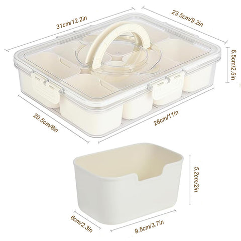 Snackle Box de OIIVPWUL con tapa hermética para conservar frescura.