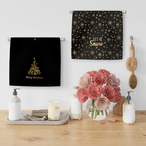 Conjunto de dos toallas OINDADE, regalo navideño práctico y festivo.