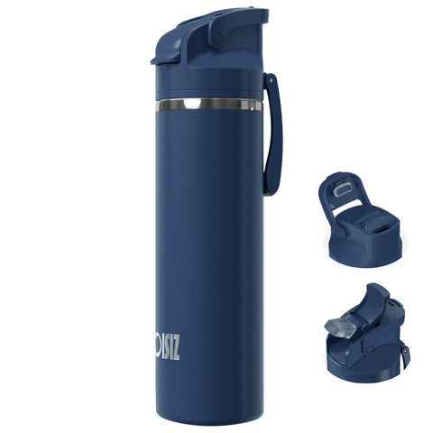 OISIZ botella 24oz con tapa 2 en 1 para beber cómodo.