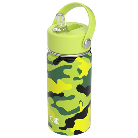 OISIZ botella infantil con tapa pajilla, ideal para la escuela.