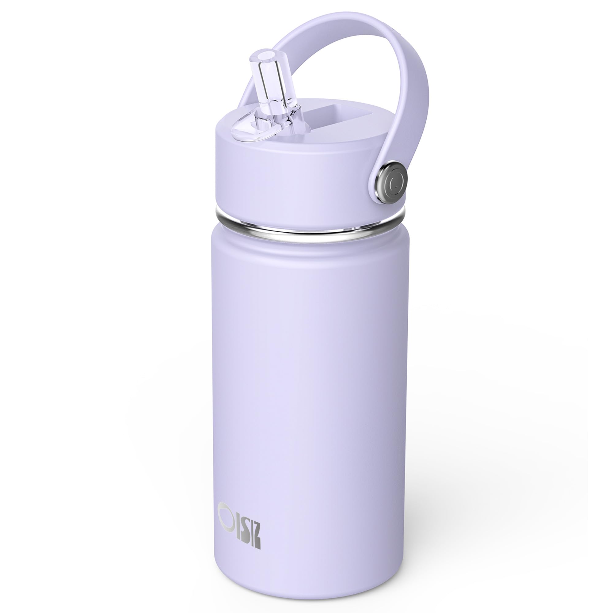 botella OISIZ para niños con tapa de sorbete, ideal para hidratación durante el recreo