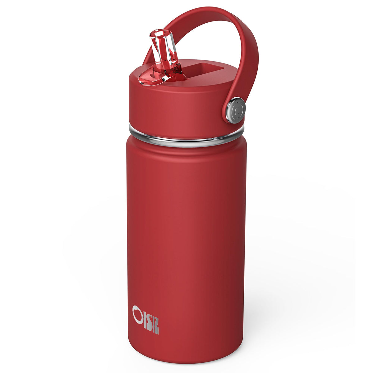 Botella OISIZ para niños con tapa de sorbo, flujo suave para hidratación diaria.