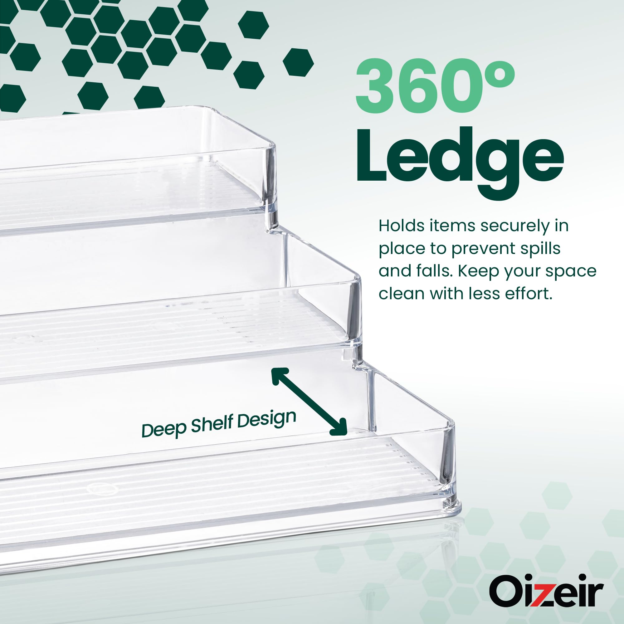 Oizeir acrílico transparente con acabado elegante, encaja en cualquier decoración.