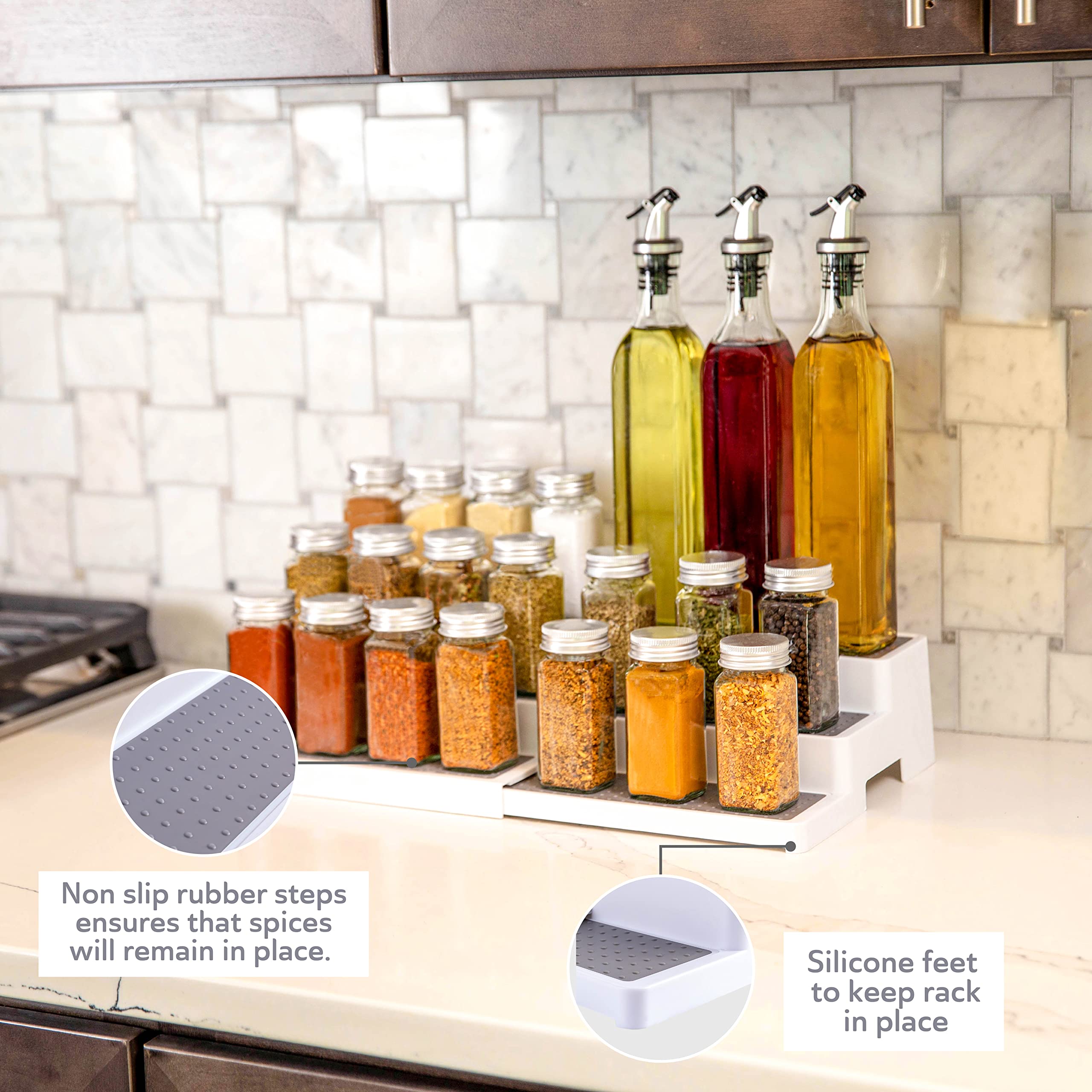 Organizador multifuncional de cocina que facilita la clasificación de objetos