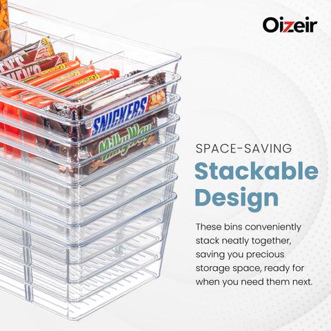 Oizeir organizador de snacks claros facilita acceso rápido a snacks y meriendas.
