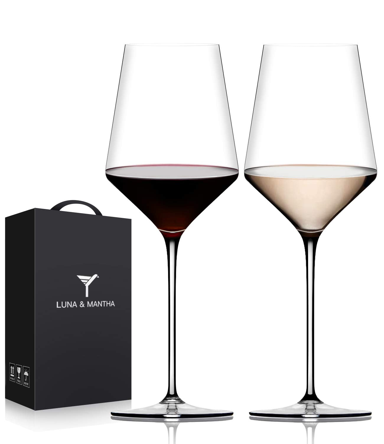 Vaso OJA, conjunto de copas de cristal premium, ideal para degustación en casa.