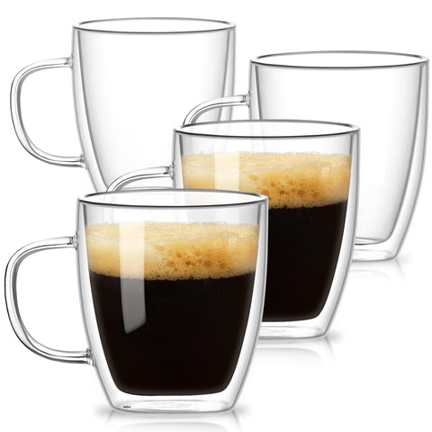 Conjunto OJA de tazas dobles para café o té, permite disfrutar caliente por más tiempo.