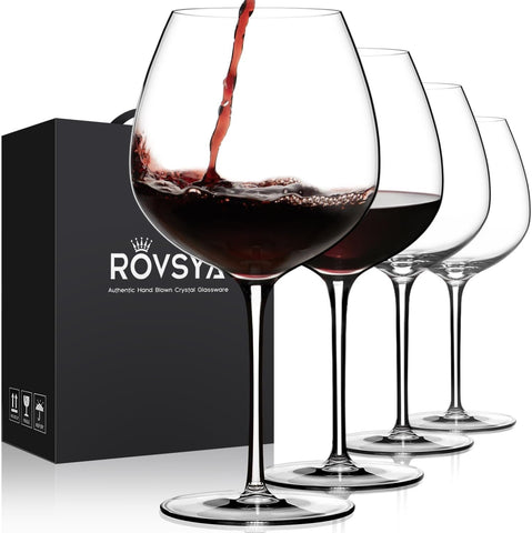 Copas de vino OJA en cristal ultra fino, ideales para cata elegante.
