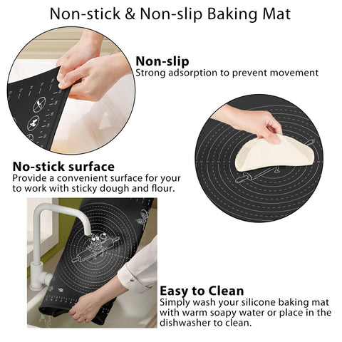 OKeanu tapete de doble grosor 2 mm para mayor durabilidad al rodar masa.