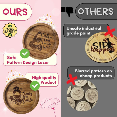 OKINGEE accesorio de degustación para copa de vino diseño grabado para reuniones