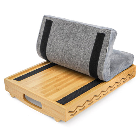Okllen mango ergonómico para transportar la bandeja con facilidad entre habitaciones.