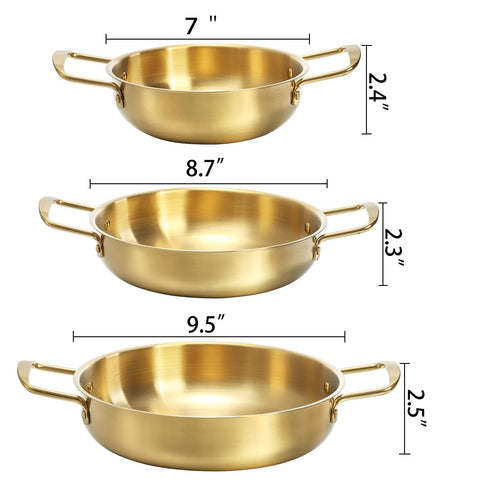 Okllen ollas coreanas ramen de 8,7 pulgadas con mango, cocción uniforme para porciones.
