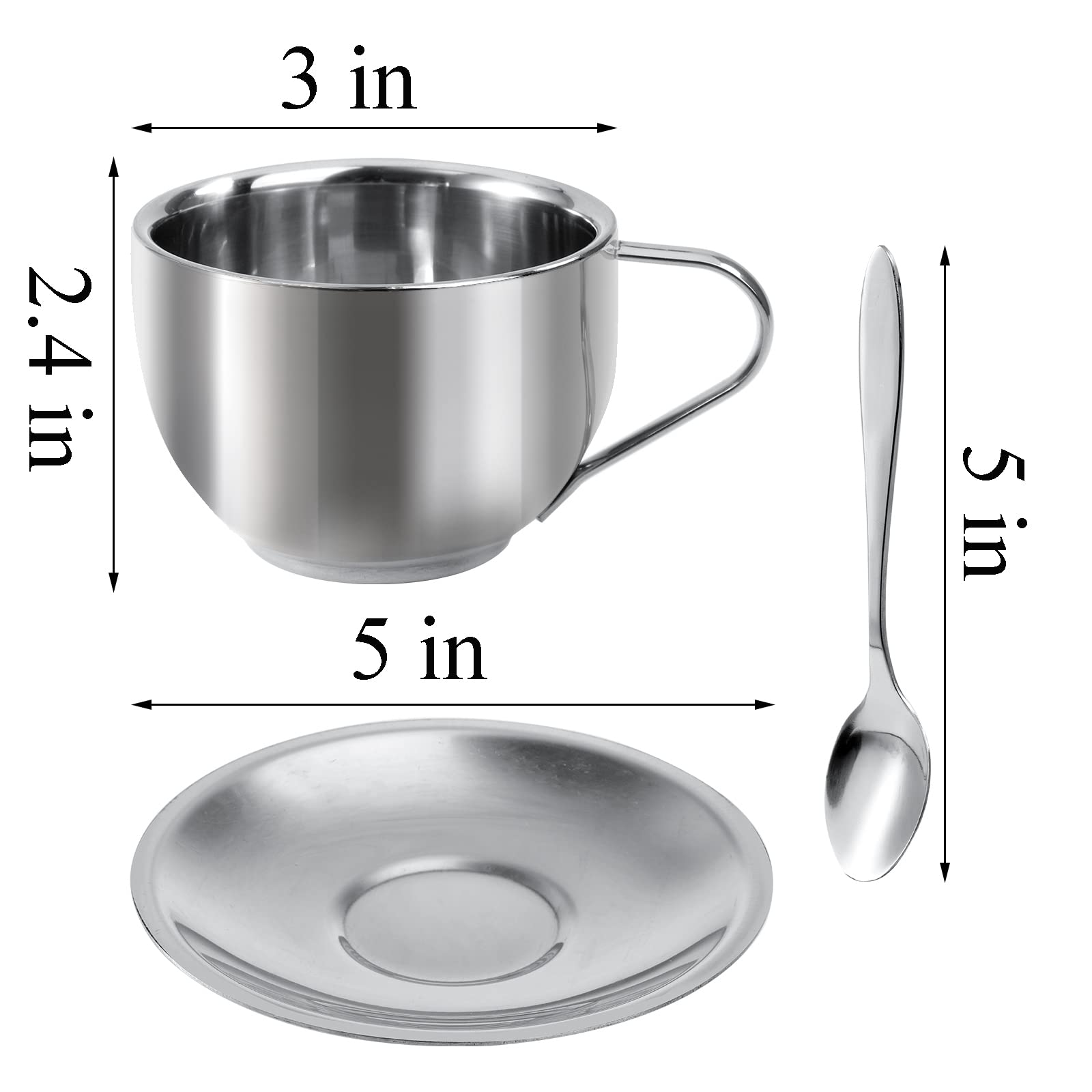 Okllen: taza espresso de doble pared mantiene el calor sin quemar la mano.